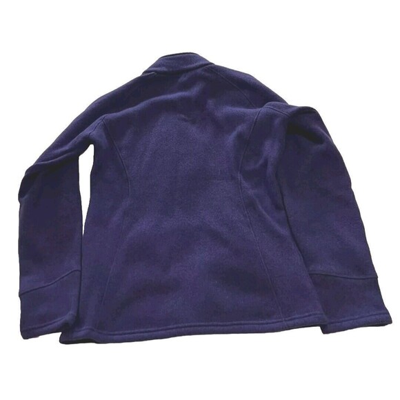 Cabelas Womens Fleece Pullover Sweatshirt Purple Size: L Hip Length Mock Neck - Picture 6 of 12